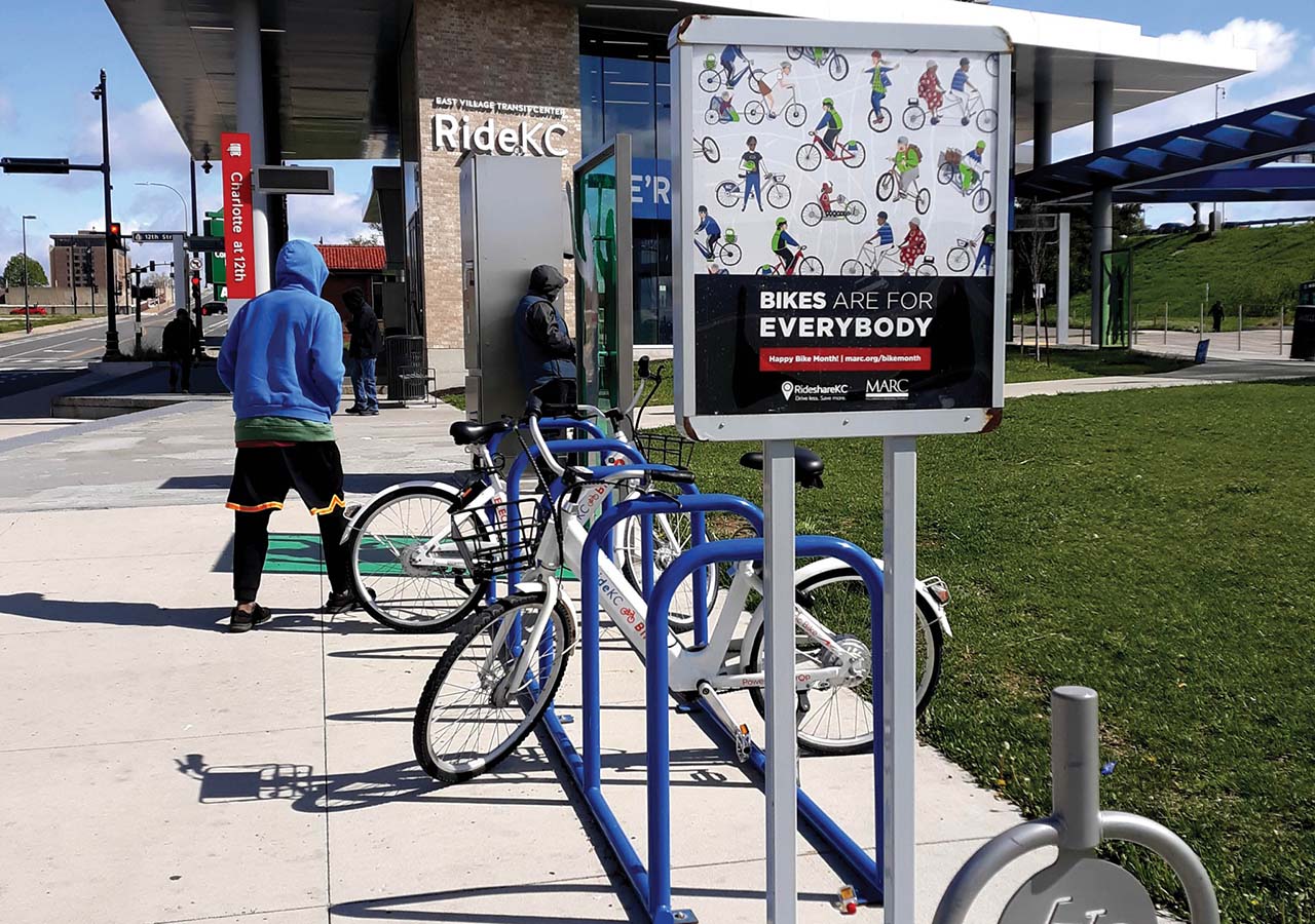 A billboard for Bike Month