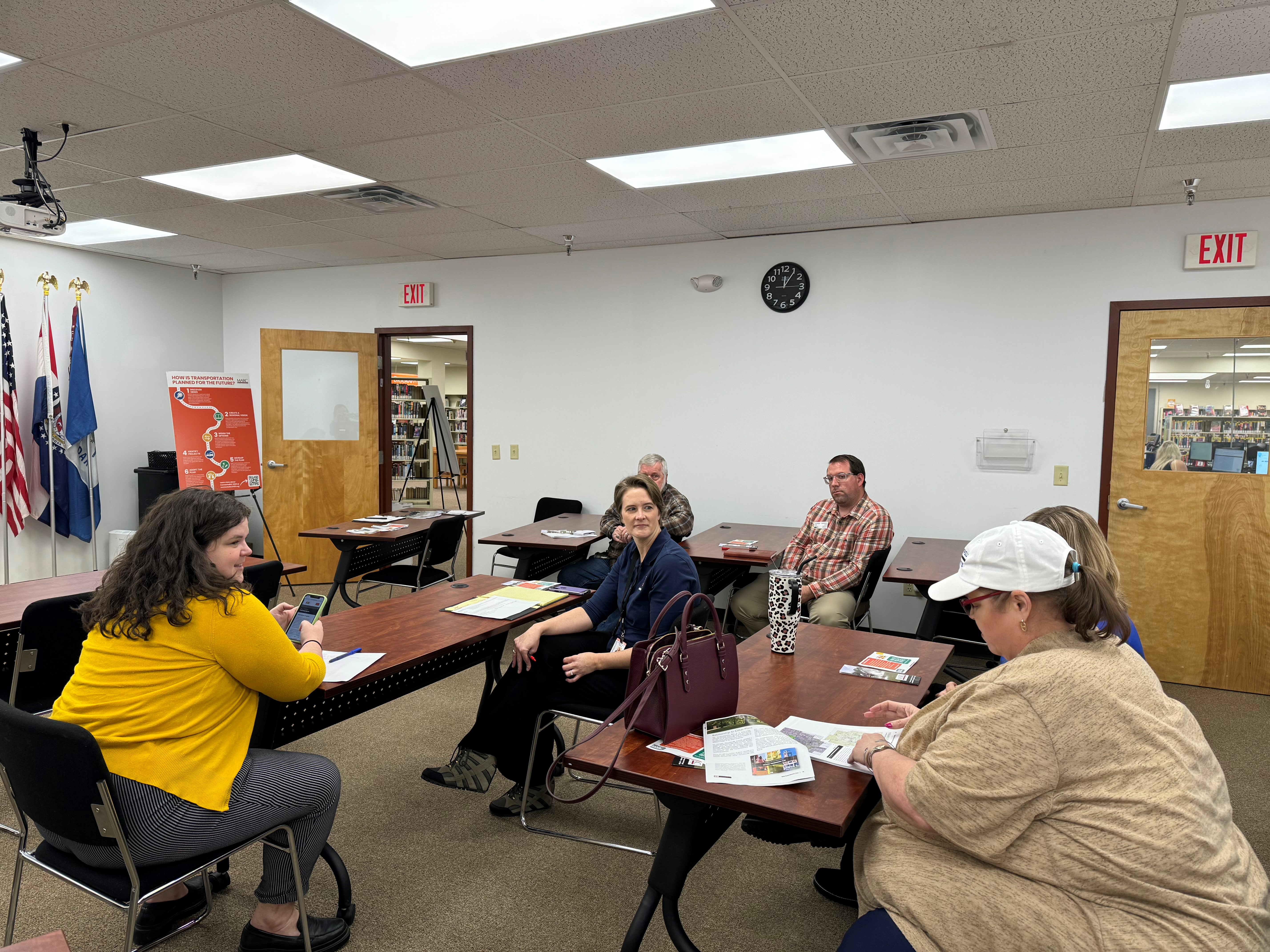 Connected KC 2050 update engagement at the Harrison Public Library 