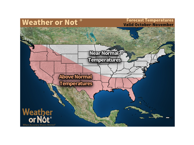 October-November Weather or Not Precipitation
