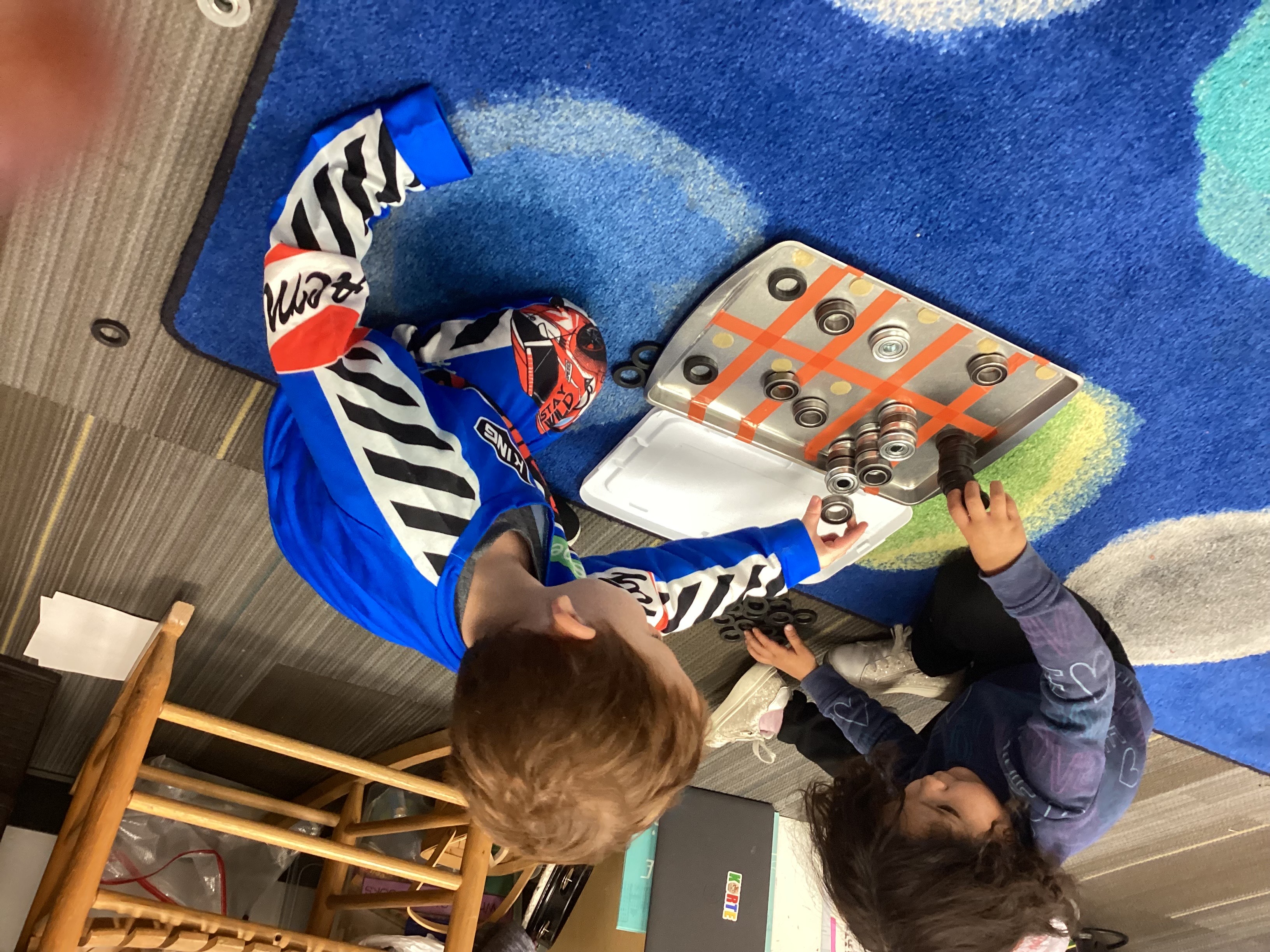 Children create ramps