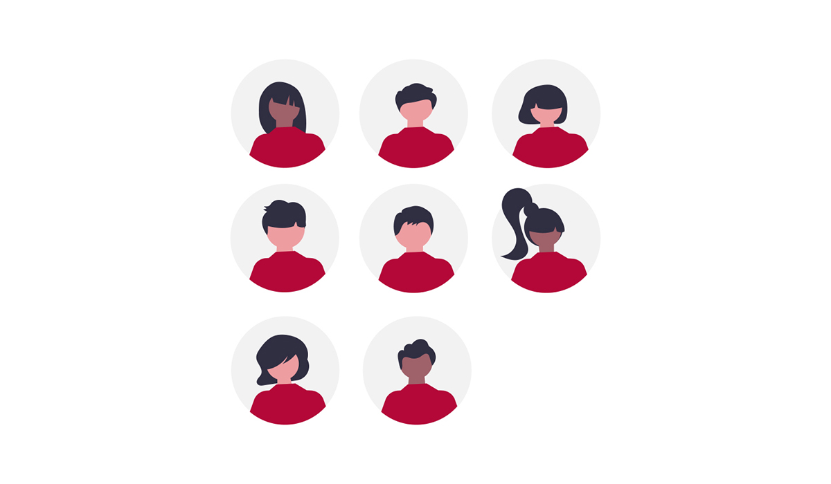 Illustration of a diverse group of individuals