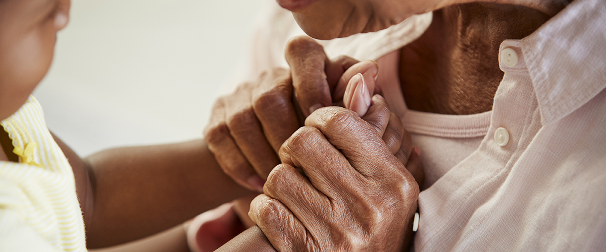 Grandmother with child