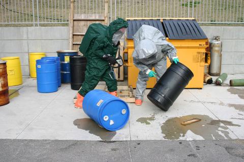 Hazardous Materials team at work