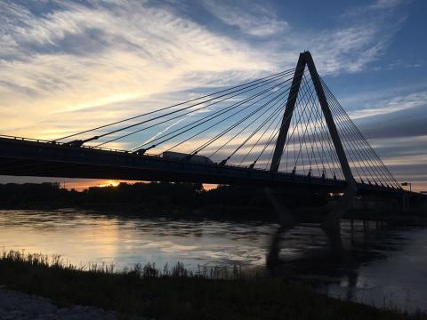 Bond Bridge at sunset