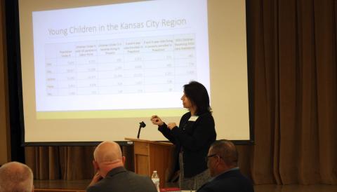 Presentation during an Early Learning legislative meeting