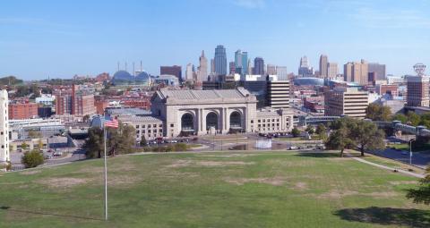 View of downtown Kansas City taken from Liberty Memorial
