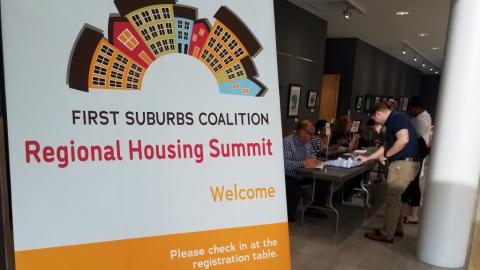 Regional Housing Summit event registration table
