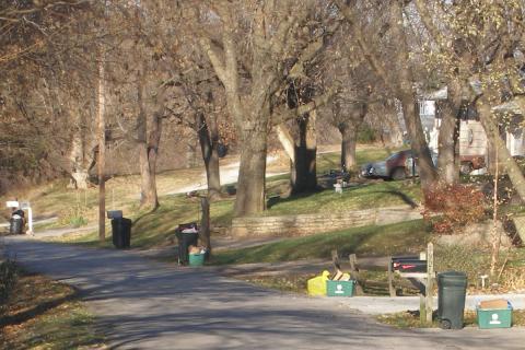 Curbside recycling in Wyandotte County, Kan. 