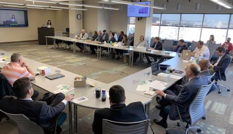 MARC Board members listen to a presentation on Feb. 28. 2023. 