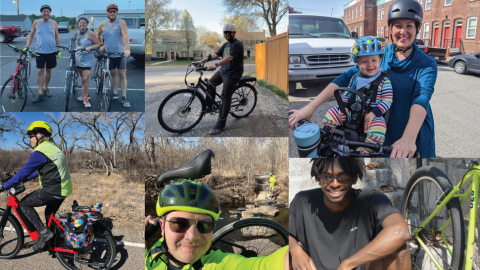 Bike Month photo collage