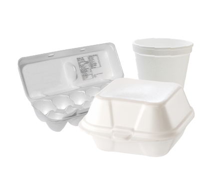 Styrofoam boxes