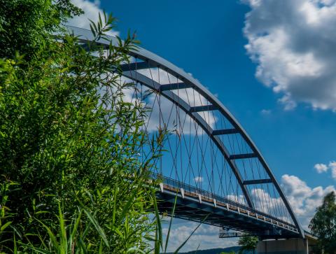 Bridge with blue skies