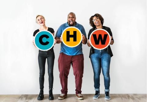 CHWs with letters