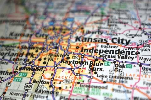 Kansas City region map