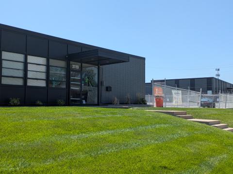 The downtown office park where a shared warehouse space houses the headquarters for Kanbe's Markets, KC Can Compost, KC Food Hub and Urban Produce Push