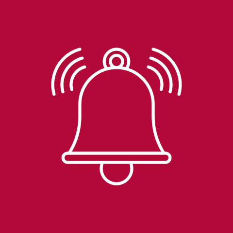 Icon of a bell ringing