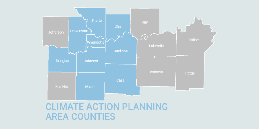 Climate Action Planning counties map