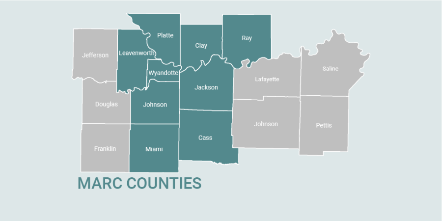 MARC counties map