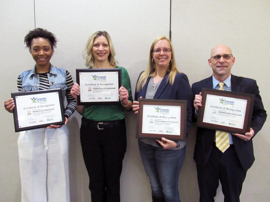 Communities for All Ages awardees at the February 2020 First Suburbs Coalition meeting