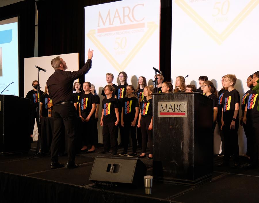 Kansas City Youth Chorus performs during the 2022 Regional Assembly
