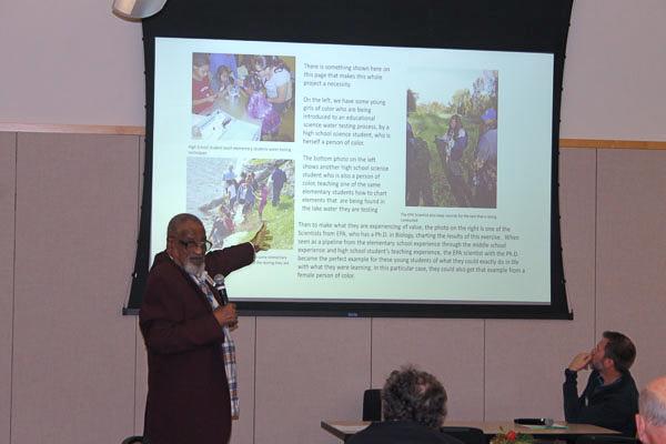 Event speaker Richard Mabion sharing story with attendees