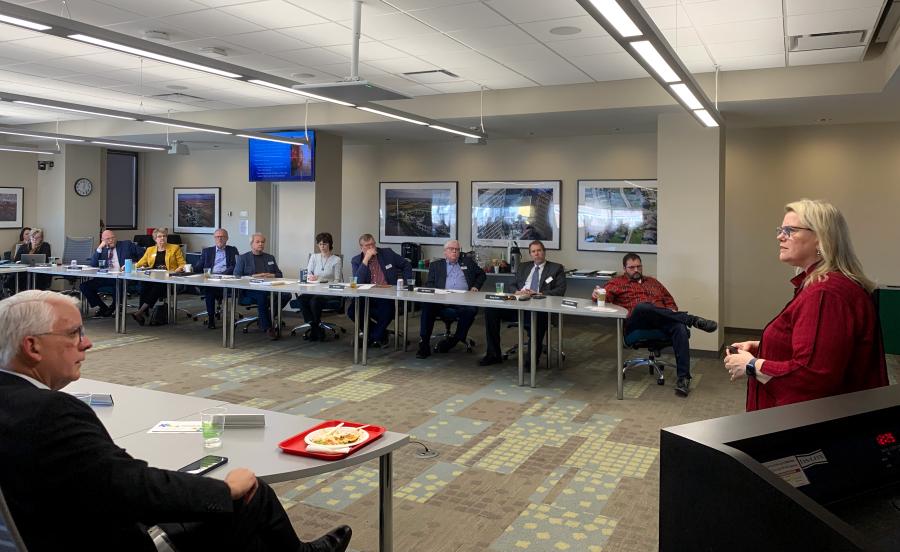 MARC Board members listen to a presenter at the February 2024 Board meeting.