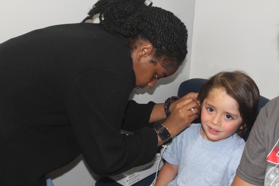 Child at MARC Head Start Family Fun Resource Fair.