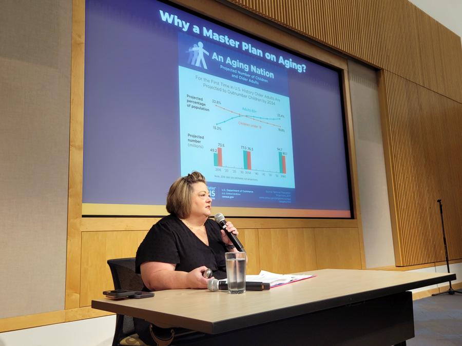 Missouri Master Plan on Aging Town Hall - Mindy Ulstad presenting