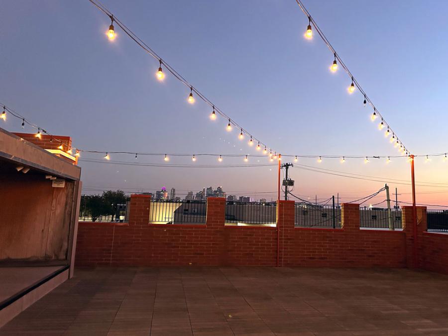 Rooftop at Meal Link deck sunset event 4