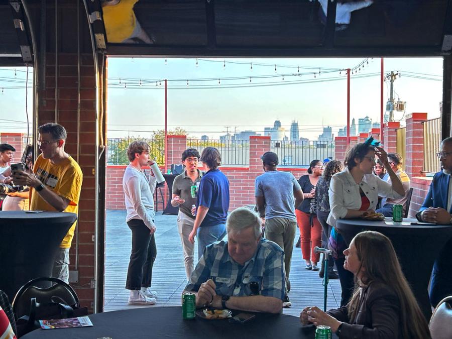 Rooftop at Meal Link deck doors event 6