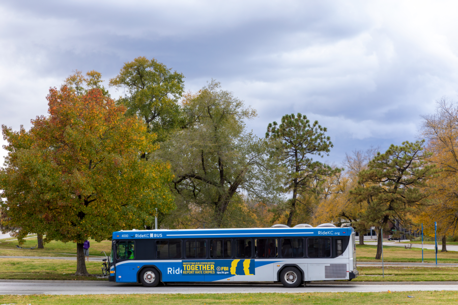 Ride KC bus and fall trees